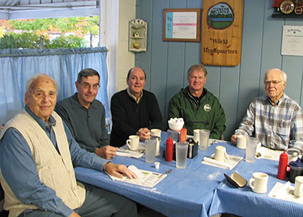 Several founders of the Green Circle gather at Al's Diner in Stevens Point